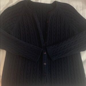 Women’s Navy Cable Knit Sweater